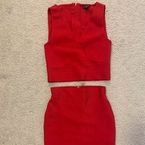 Red Two Piece Set
